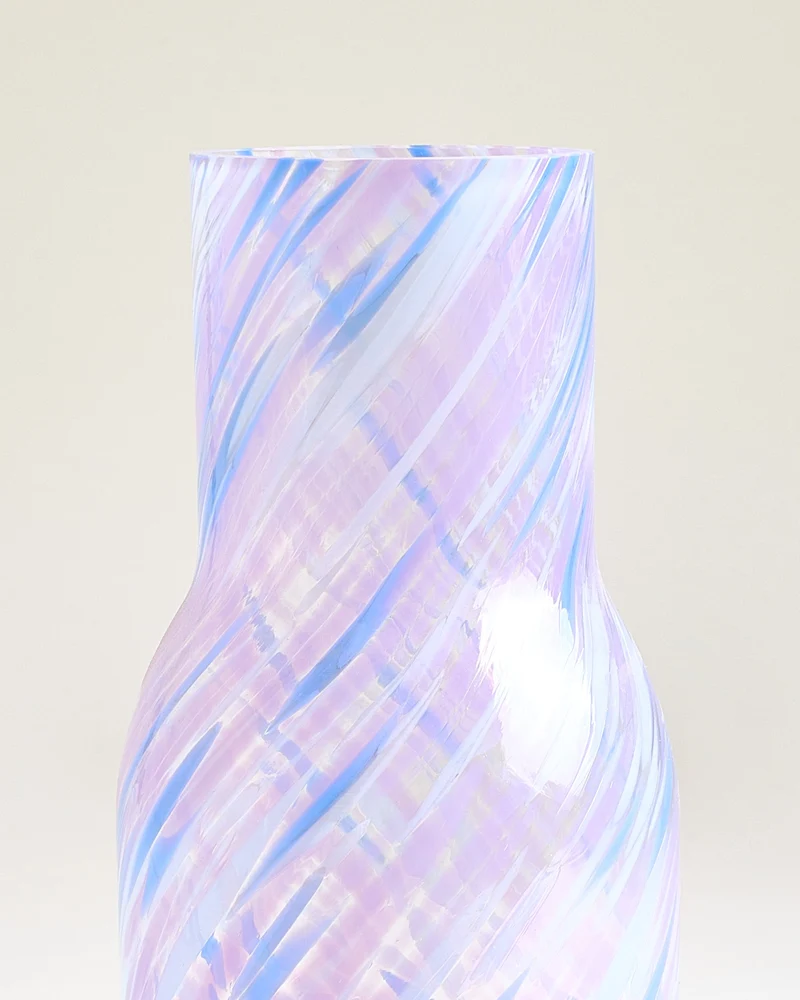 Joia Glaskaraffe drops blau lila