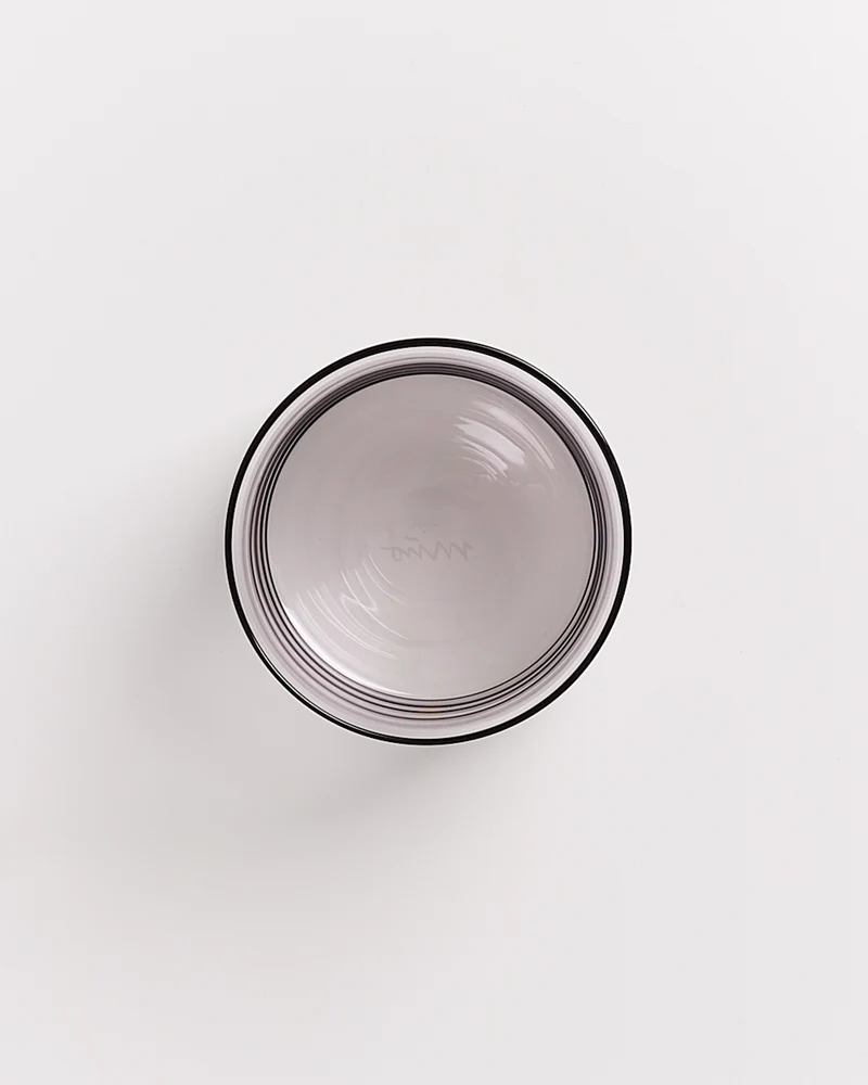 Joia Glas groß bubble grau