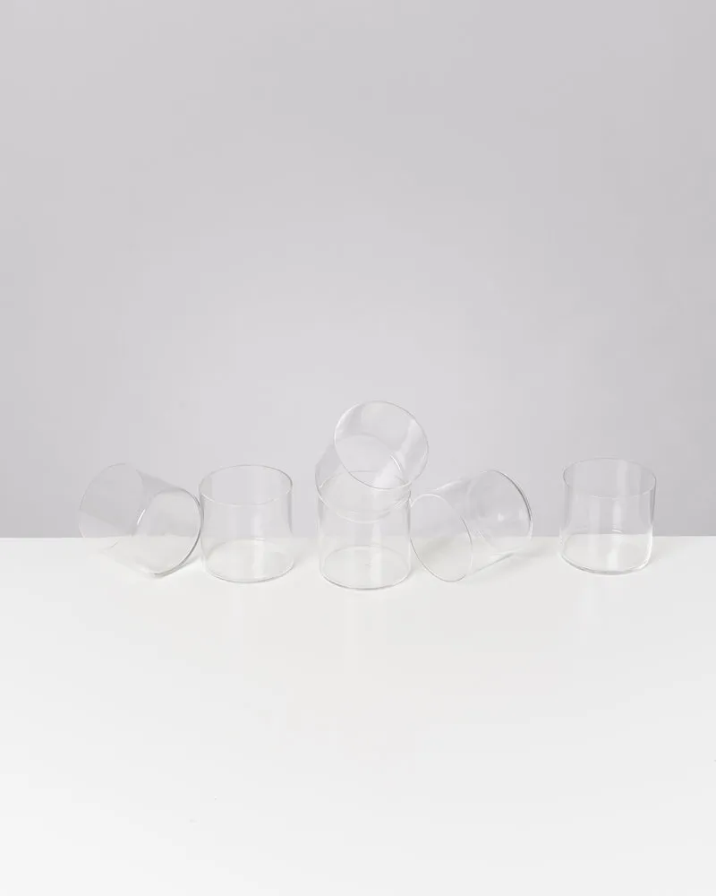 Joia Glas klein transparent 6er-Set