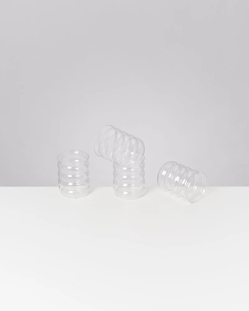 Joia Glas groß bubble transparent 4er-Set