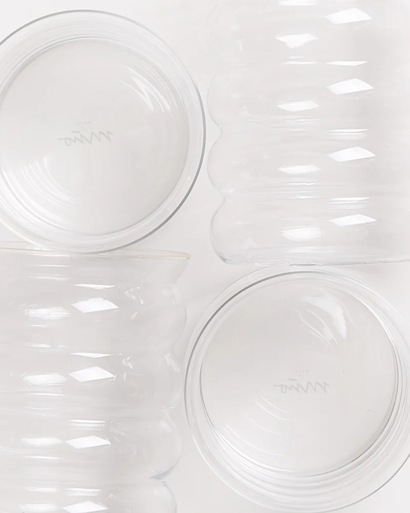 Joia Glas groß bubble transparent 4er-Set