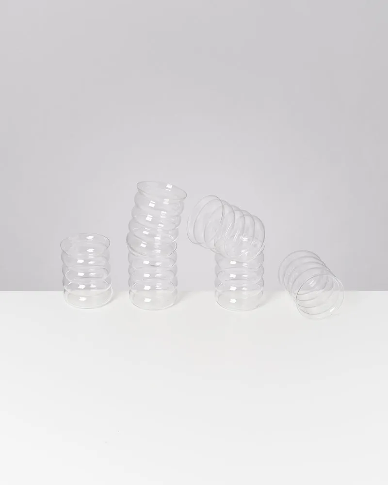 Joia Glas groß bubble transparent 6er-Set