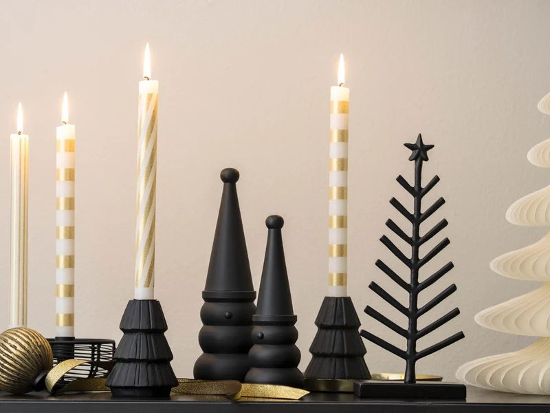 Villeroy & Boch Christmas Chic Kerzenständer Baum schwarz 10,5cm