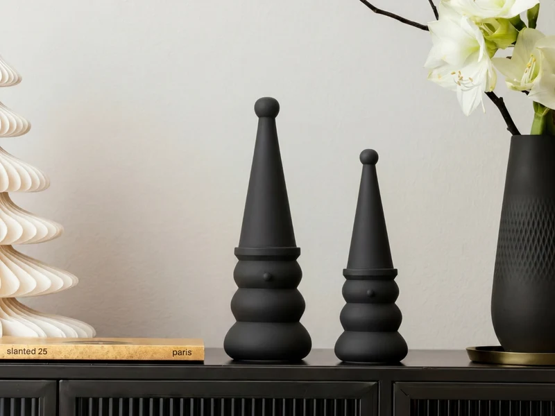 Villeroy & Boch Christmas Chic Schneemann schwarz 25,5cm