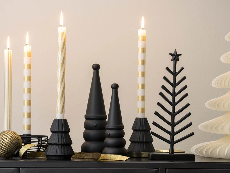 Villeroy & Boch Christmas Chic Dekoaufsteller Baum schwarz 30cm