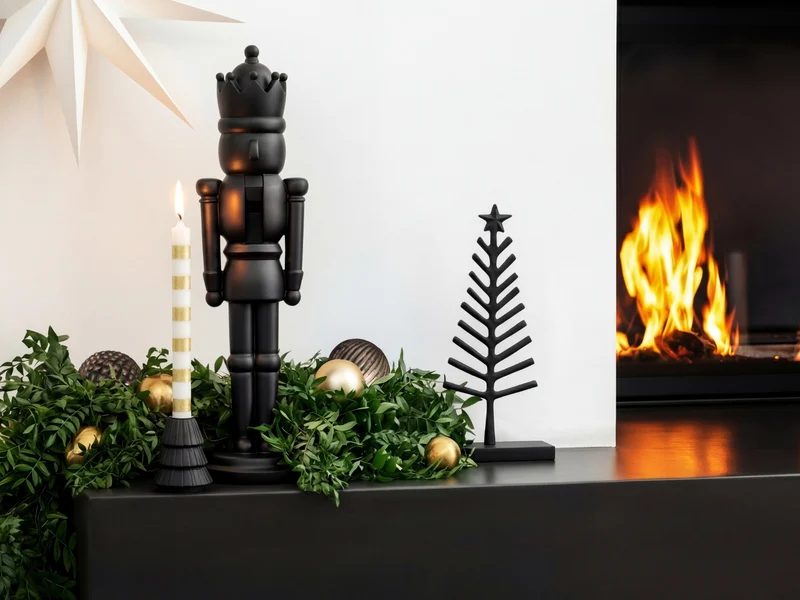Villeroy & Boch Christmas Chic Dekoaufsteller Baum schwarz 30cm
