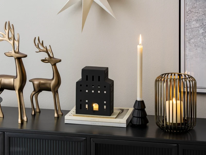 Villeroy & Boch Christmas Chic Windlicht schwarz 22,5cm