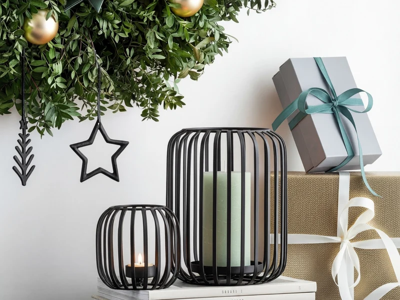 Villeroy & Boch Christmas Chic Windlicht schwarz 22,5cm