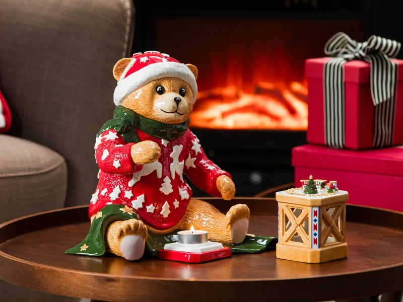 Villeroy & Boch Christmas Toys Memory Teddy mit Windlicht 25cm