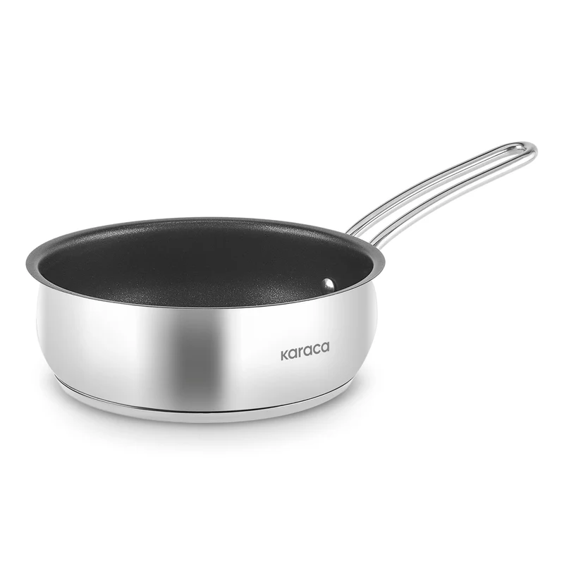 Karaca Emirgan Stahlpfanne, 24cm, Silber