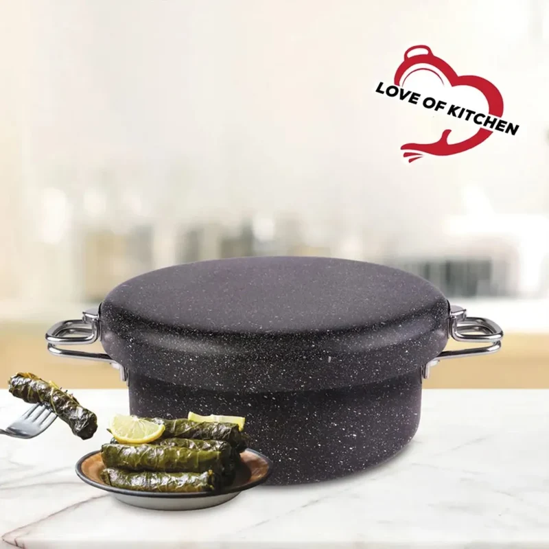 Karaca Love of Kitchen BioGranit Kochtopf für gefüllte/eingewickelte Weinblätter