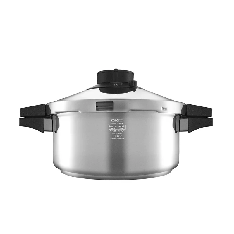 Karaca Quick and Safe Induktions-Schnellkochtopf-Set 6+8 Lt