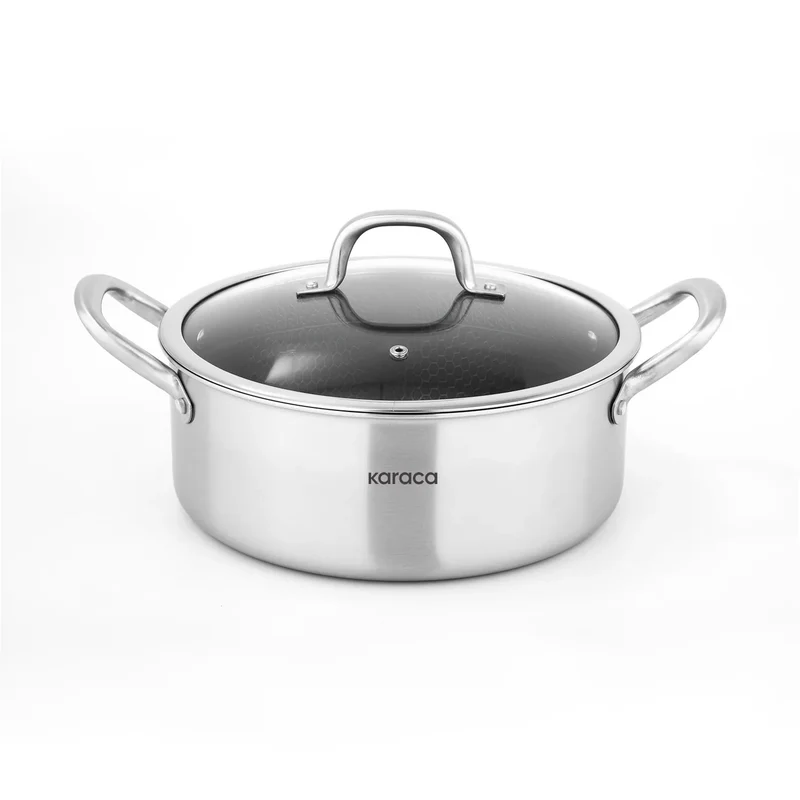 Karaca PowerSteel 316+ Stahl Kochtopfset, 7-teilig