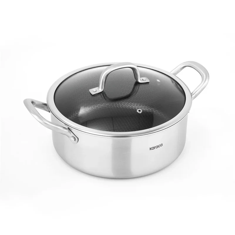 Karaca PowerSteel 316+ Stahl Kochtopfset, 7-teilig