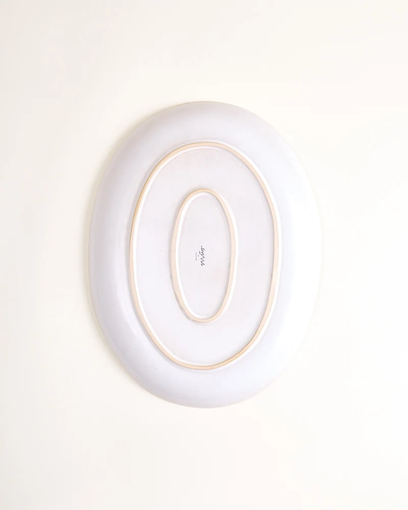 Areia Servierplatte L oval rosé