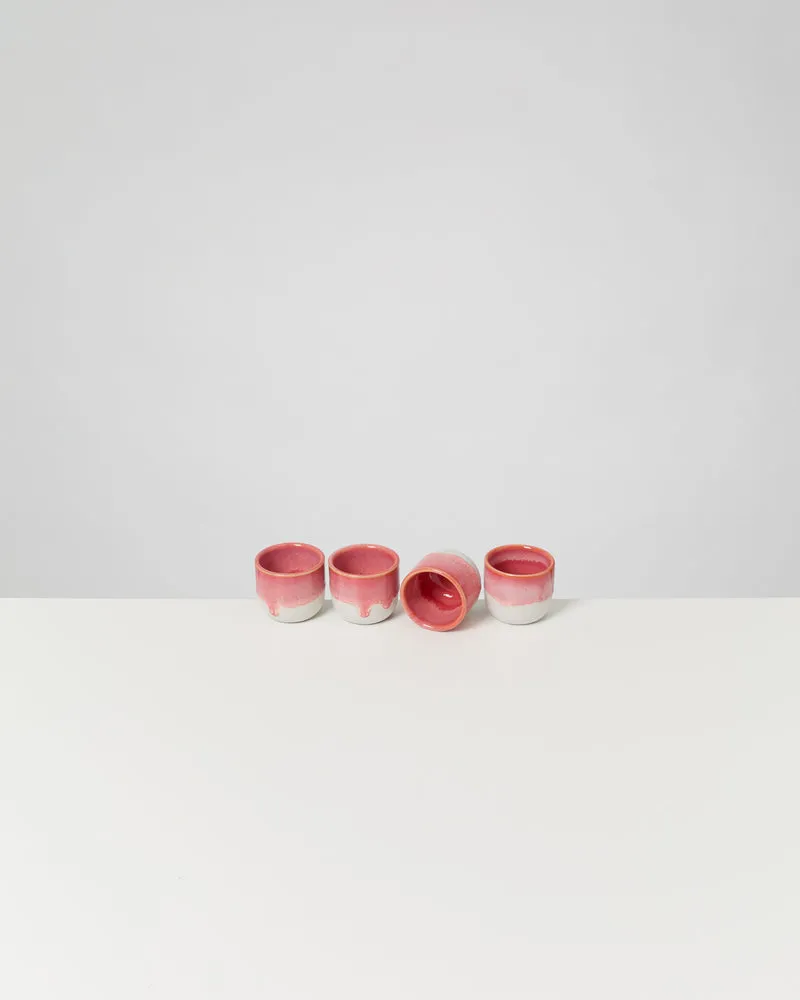 Coimbra Espressobecher pink 4er-Set