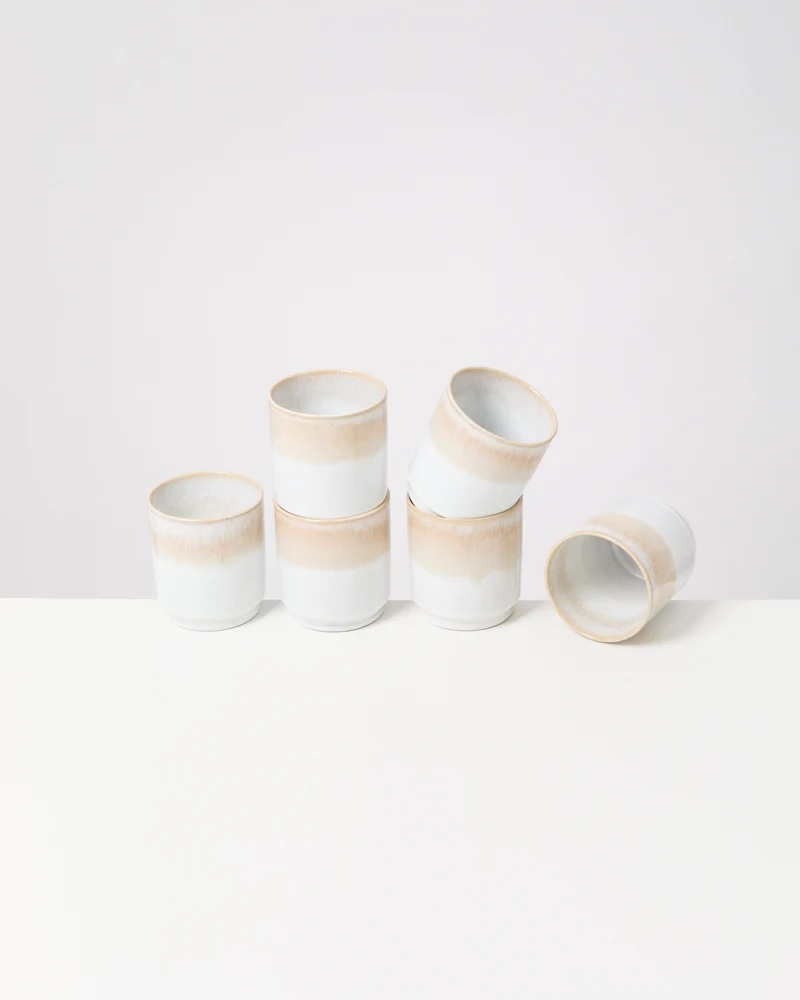 Cordoama Becher groß sand 6er-Set