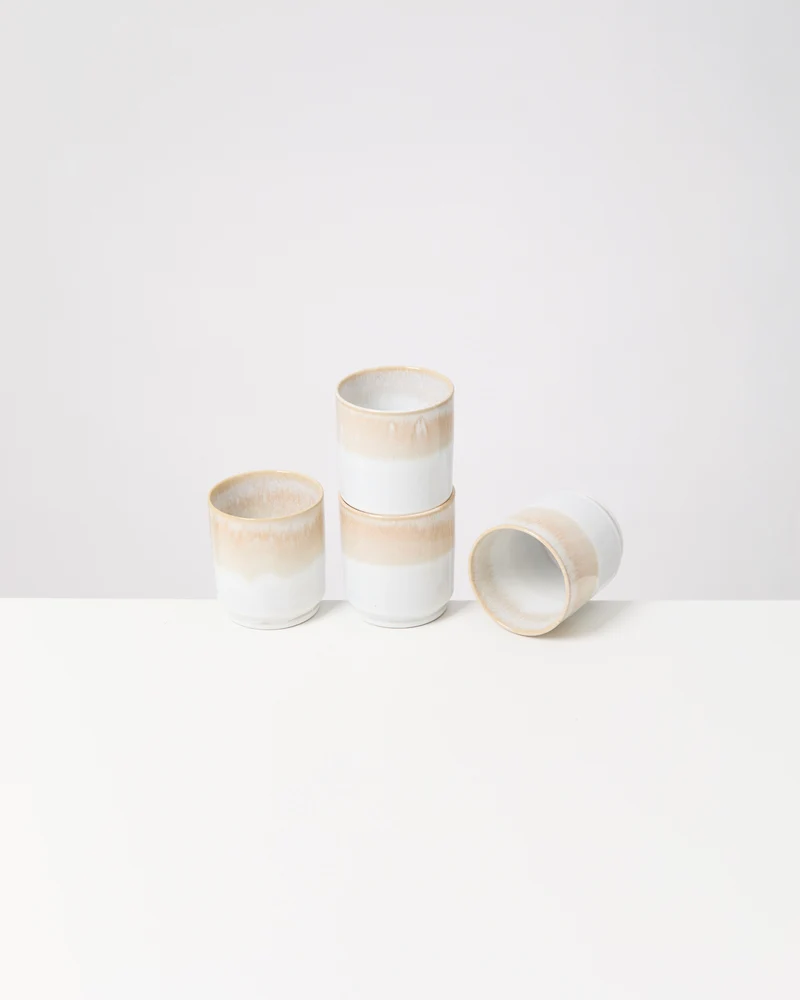 Cordoama Becher groß sand 4er-Set