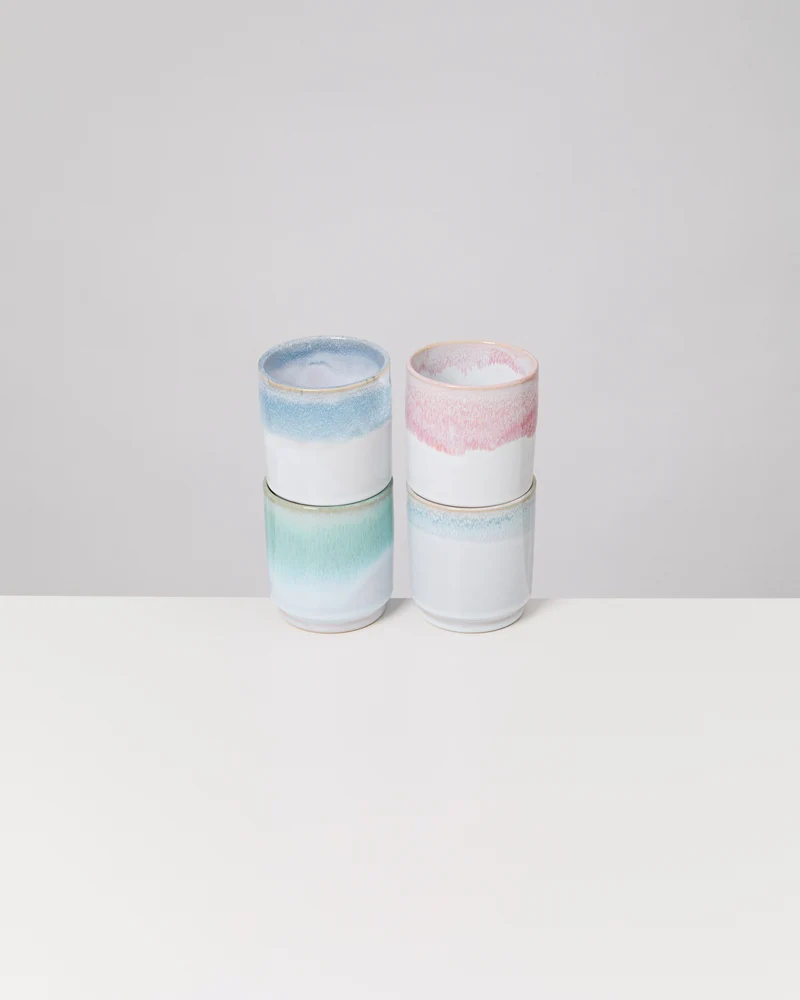 Cordoama Becher groß Soft Ombré mix 4er-Set