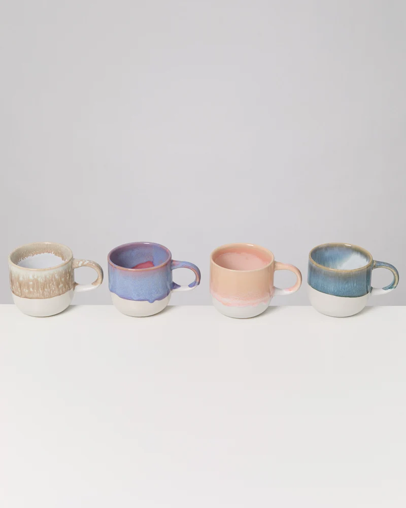 Coimbra Tasse groß Pastel Flow mix 4er-Set