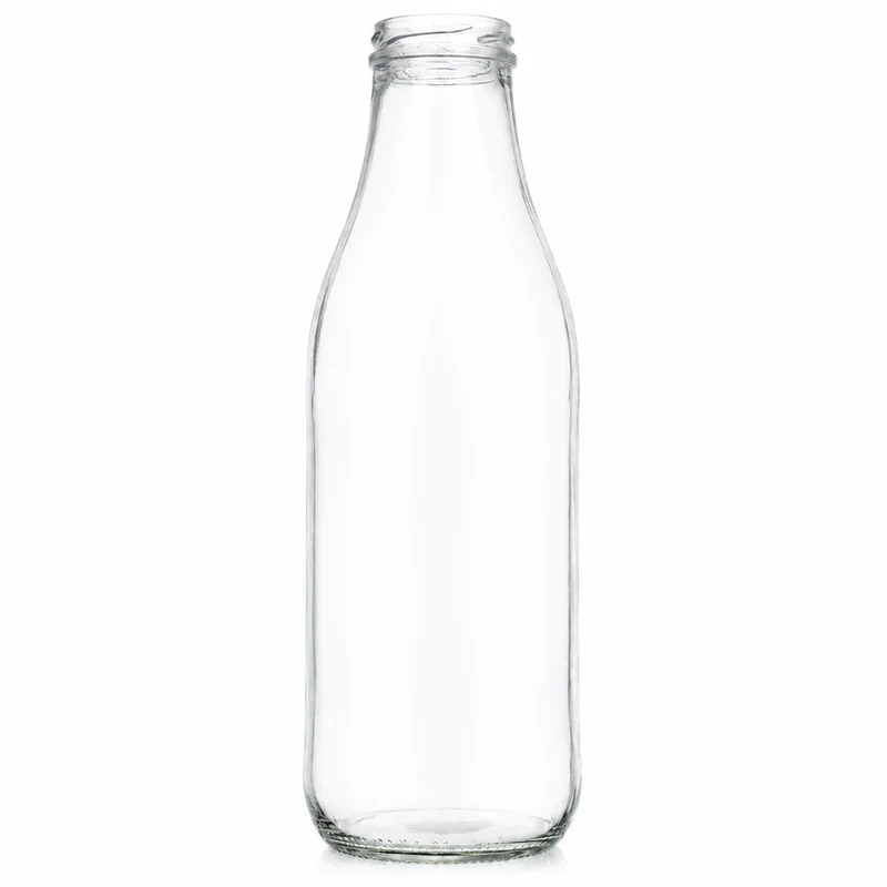 Milchflasche 1 l Weiß TO 48 - S