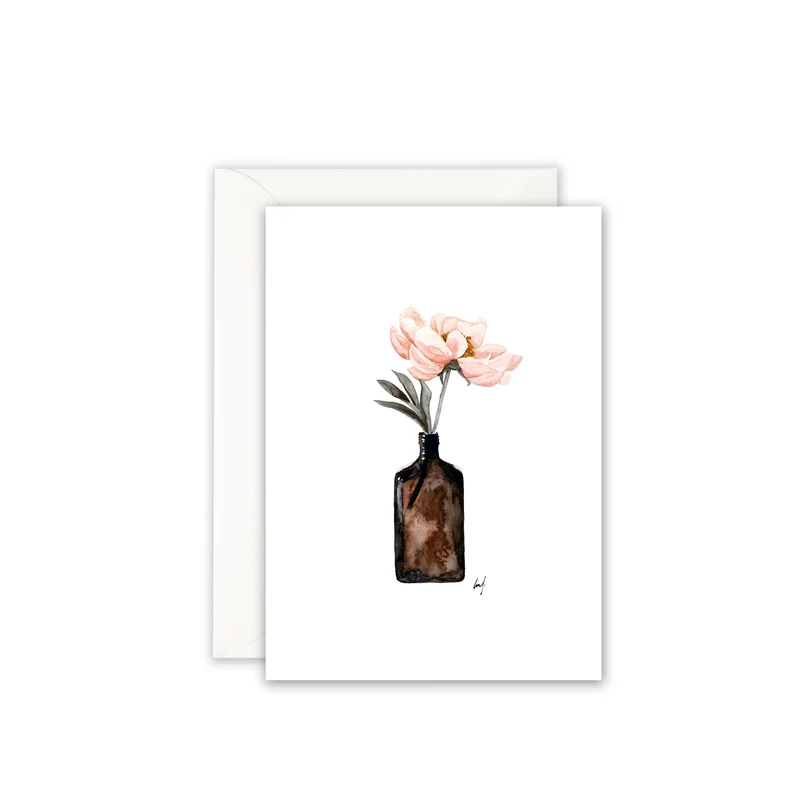 Grußkarte · Coral Blossom