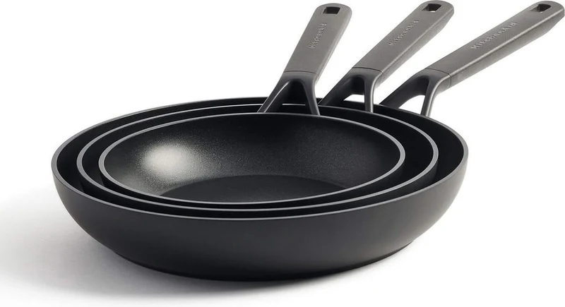 KitchenAid Bratpfannenset Classic Forged - ø 20, 24 & 28 cm - keramische Antihaftbeschichtung