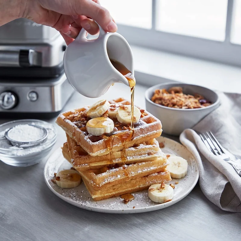 GreenPan Waffeleisen - Schwarz - inklusive 2 Sets Waffelplatten - keramische Antihaftbeschichtung