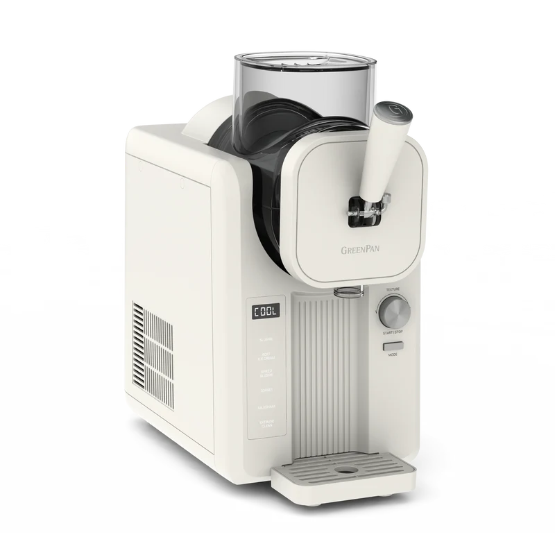GreenPan Eismaschine Frost - Weiß - Softeis, Speiseeis, Slushies, Milkshakes & Smoothies - 1.8 Liter