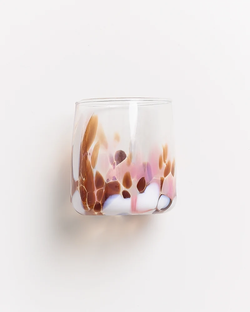 Alegria Glas klein bernstein rosa