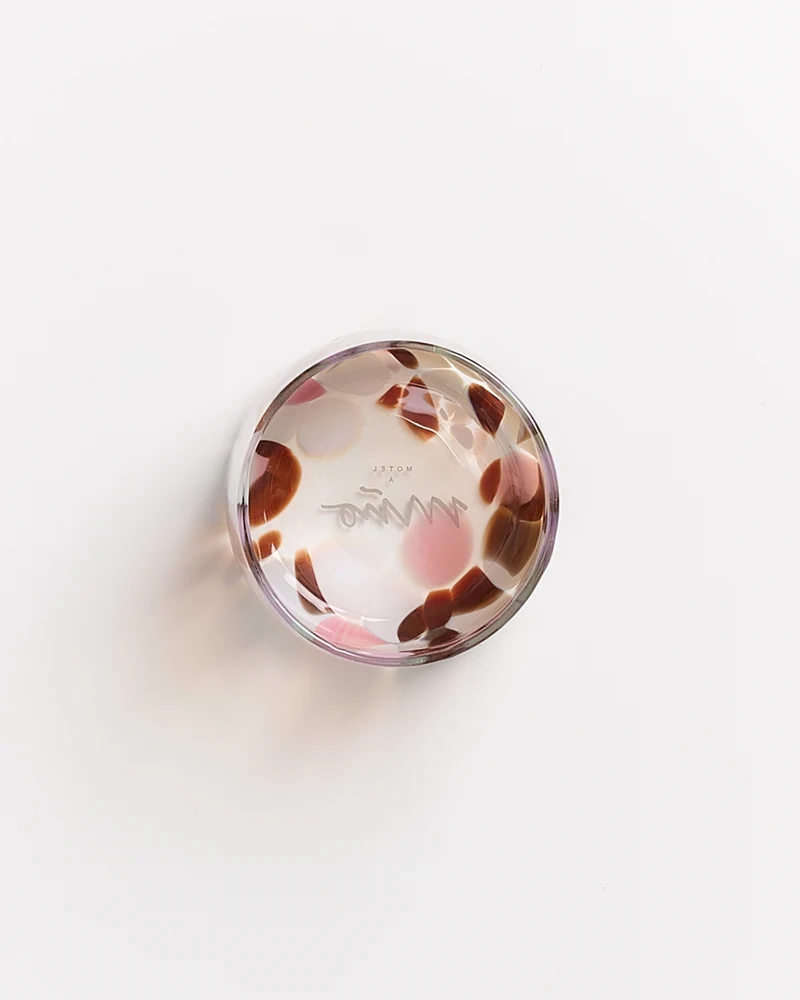 Alegria Glas klein bernstein rosa