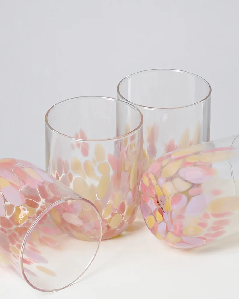 Alegria Glas groß rosa sand