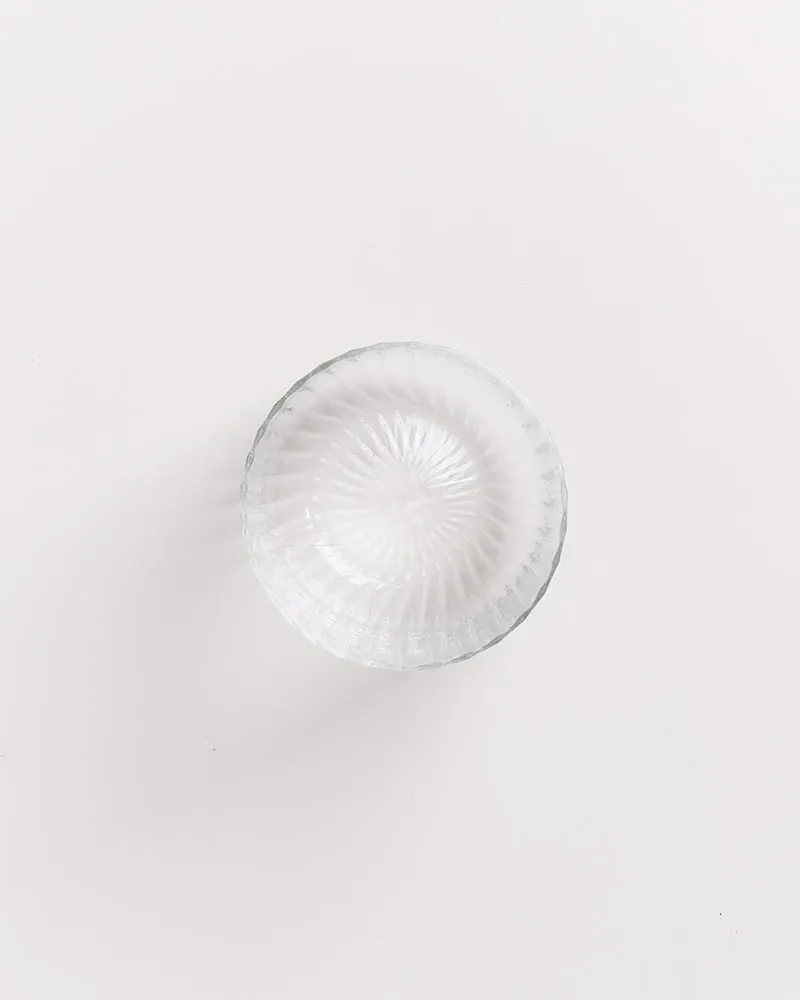Joia Glas klein riffled transparent