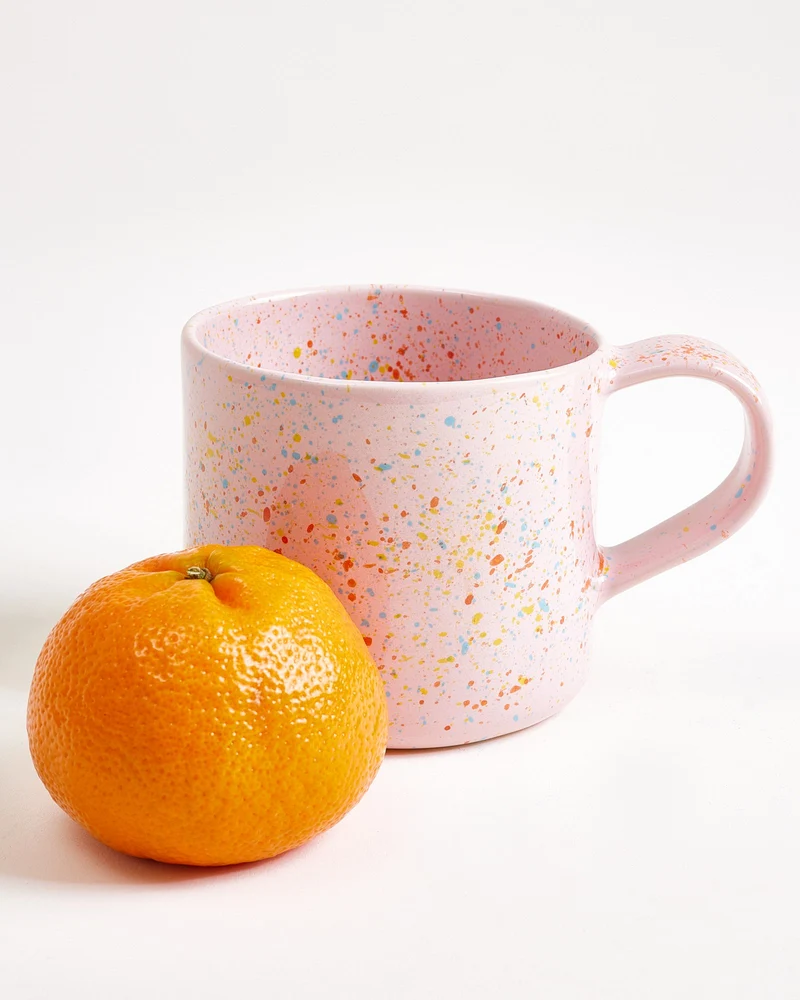 Nódoa Tasse groß gesprenkelt rosa