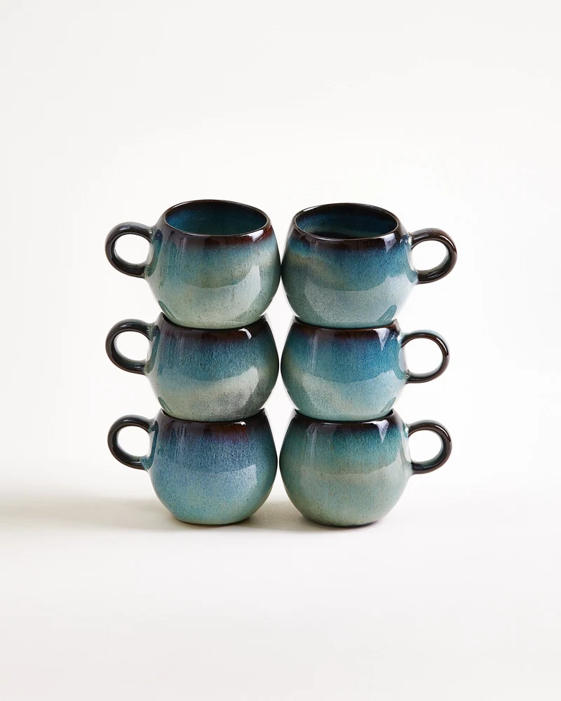 Madeira Espressotasse grünblau 6er-Set
