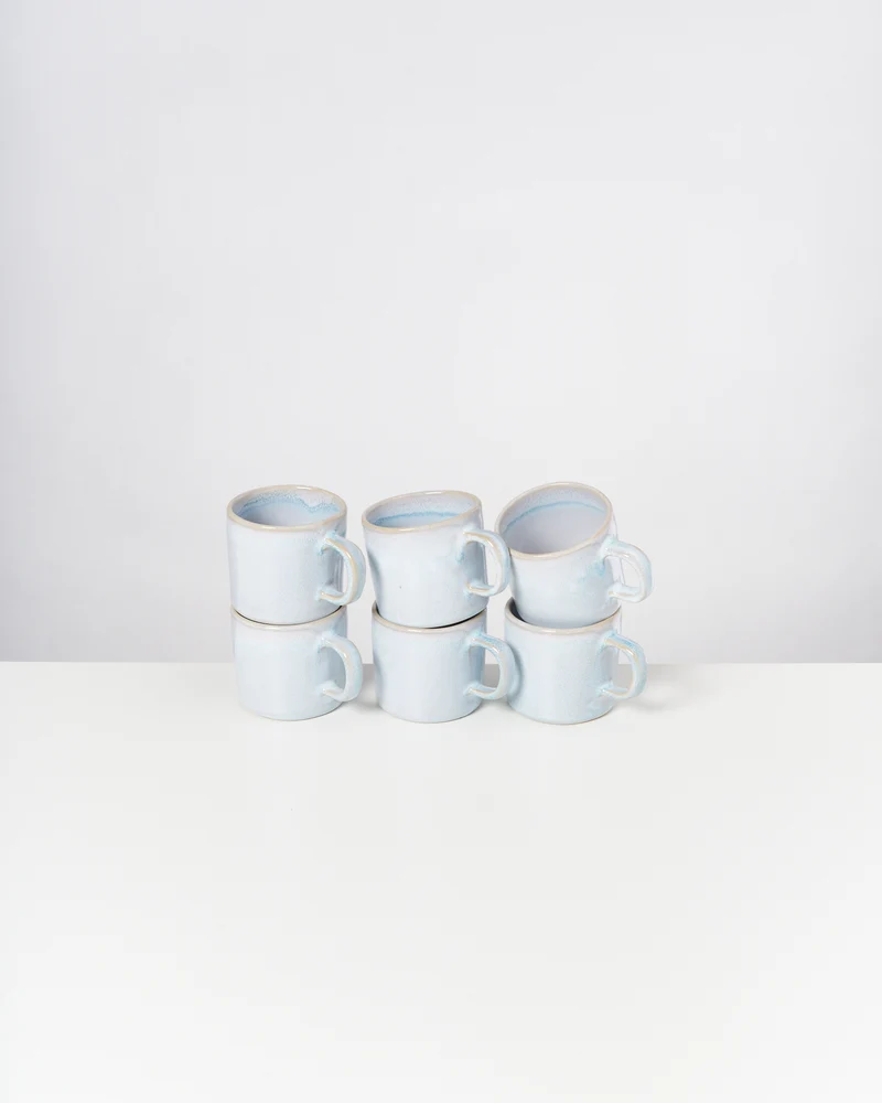 Cordoama Tasse klein modern azur 6er-Set