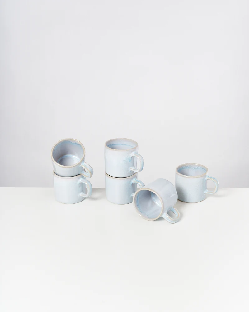 Cordoama Tasse klein modern azur 6er-Set