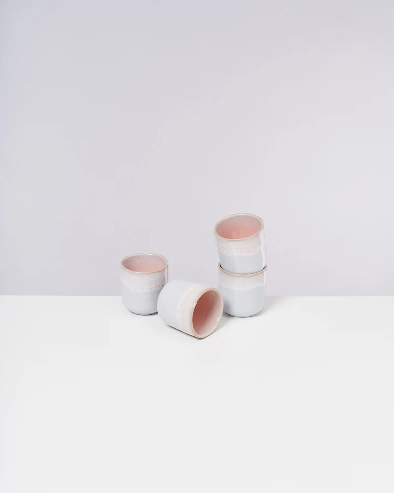 Melides Becher klein rosé 4er-Set