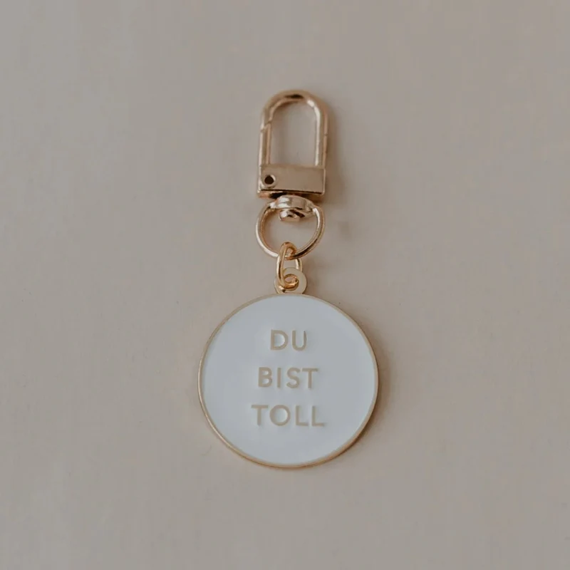 Geschenkset „Du bist toll, Mama" – Tasche & Schlüsselanhänger