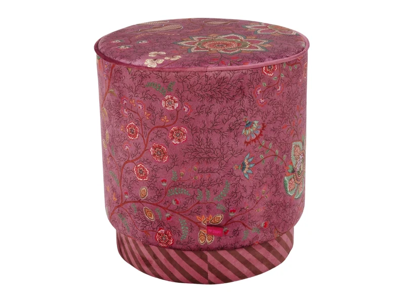 PIP STUDIO Mumbai Morning Pouf / Hocker pink 40x45cm