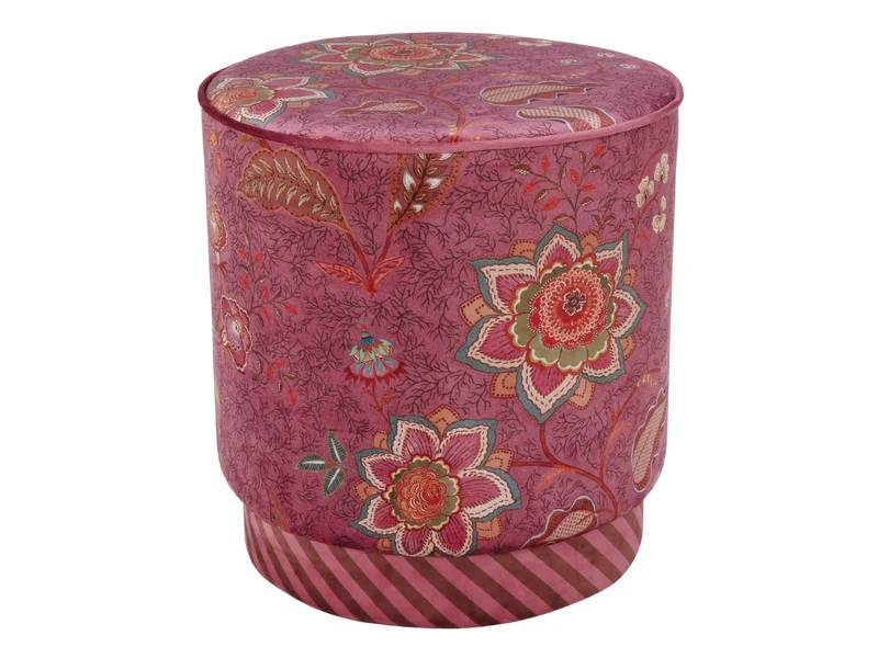PIP STUDIO Mumbai Morning Pouf / Hocker pink 40x45cm
