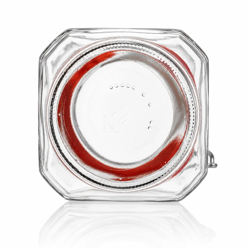 Drahtbügelglas 630 ml - Vierkant