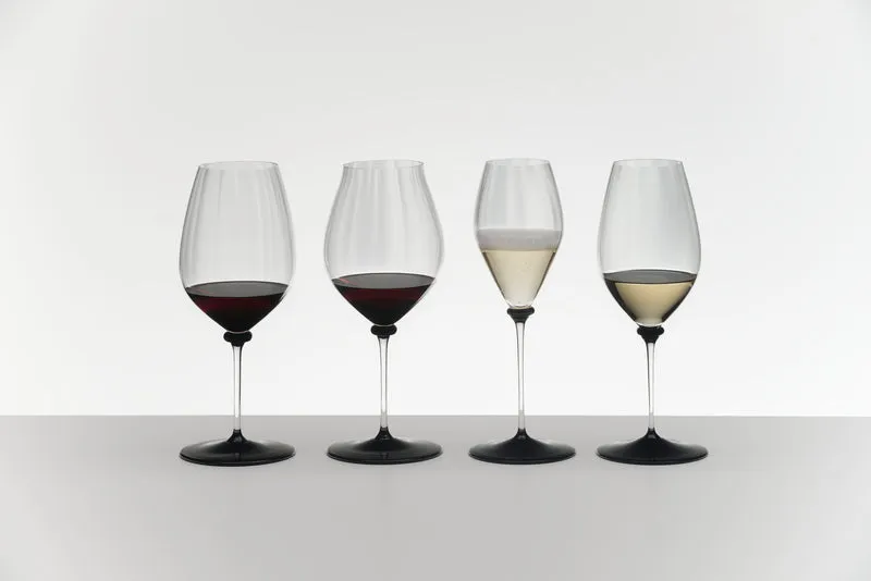 Riedel Champagnerglas Fatto A Mano Performance - Schwarze Bodenplatte - 375 ml