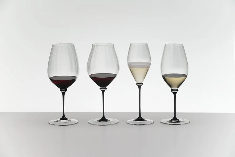 Riedel Champagnerglas Fatto A Mano Performance - Schwarzer Stiel - 375 ml