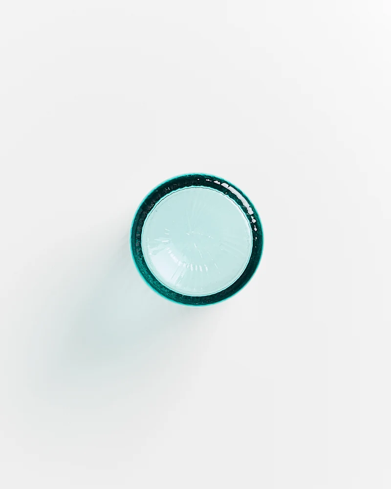 Leiria Glas klein riffled grün