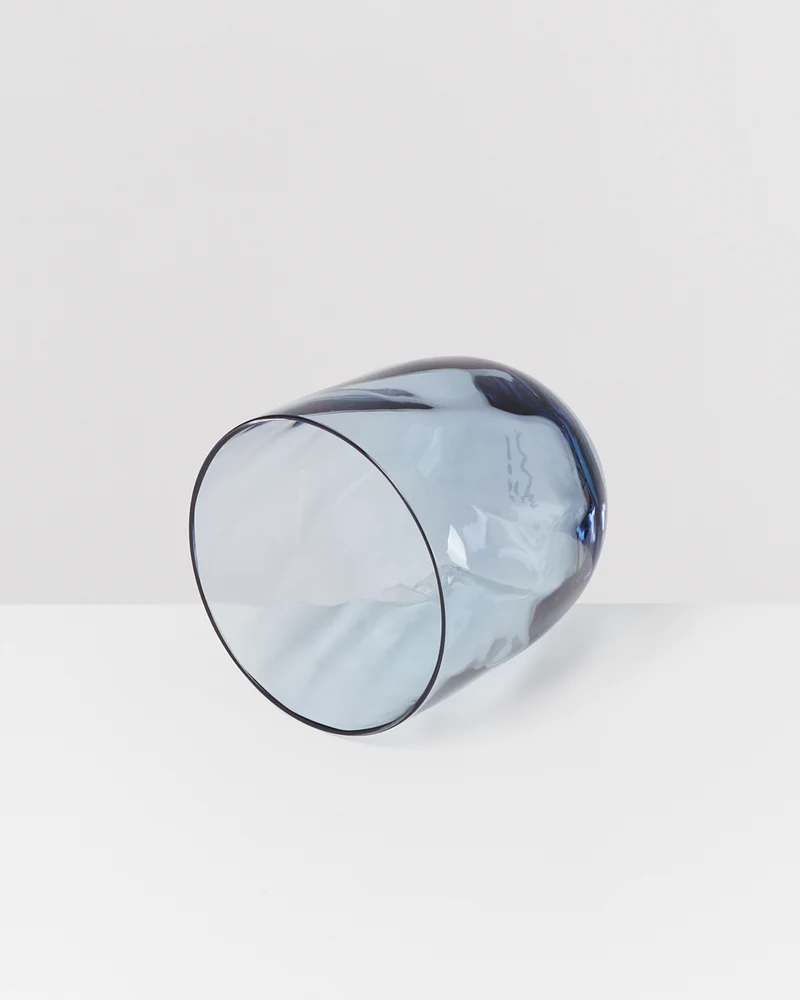 Calma Glas klein swirl blau 4er-Set