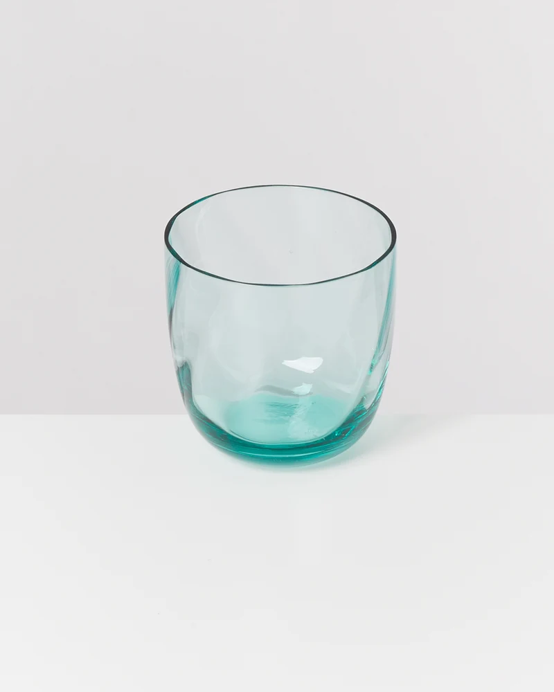 Calma Glas klein swirl grün