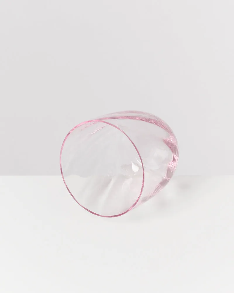 Calma Glas klein swirl rosé