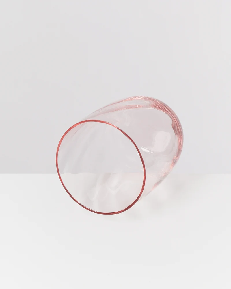 Calma Glas groß swirl rosé