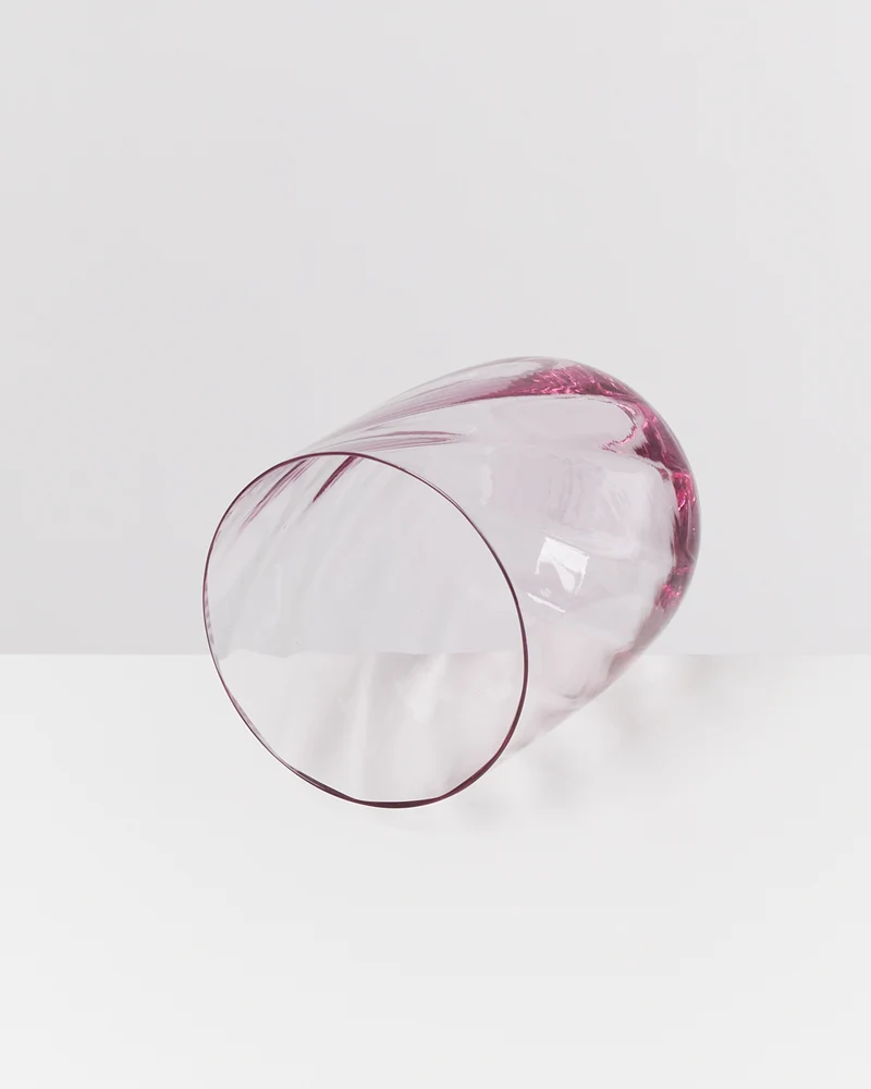 Calma Glas groß swirl lila